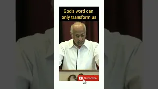 God's word can only transform us (By: Ps.Zac Poonen) #Sermonclip #ZacPoonen #cfc #shorts #viral