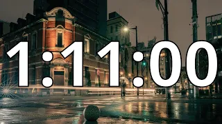 1 Hour 11 Minutes Countdown Timer With Alarm Sound At the End (Simple Beep)