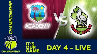 🔴 LIVE WI Academy v Guyana - Day 4 | West Indies Championship 2024 | Saturday 24th February