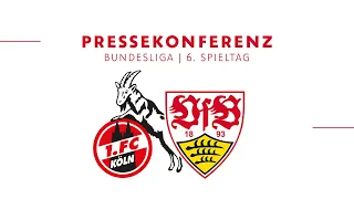 Pressekonferenz vor 1. FC Köln - VfB Stuttgart