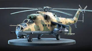 Mi-24 Helicopter 3d-model Turntable