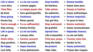 🧠70 Phrases Courtes les plus importantes en Anglais 📚 70 Most Important Short Phrases in English