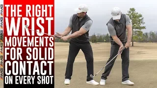 The CORRECT Wrist Movement For Consistent Golf Ball Contact ✅