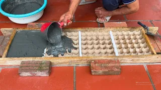 Ideas For Making Flower Pots From Egg Trays and Cement - Easily Done