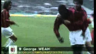 Lazio 0 - 1 Milan 95-96. George Weah