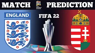 FIFA 22 | England Vs Hungary | UEFA Nations League 2022 | Prediction | PS5