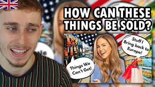 Brit Reacting to 7 Things You Can Only Buy When In The USA