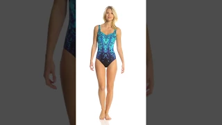 Gottex Emerald Isle Square Neck One Piece Swimsuit | SwimOutlet.com