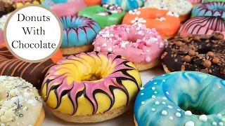 Simple Colorful Donuts Decorations | Soft and Fluffy Baked Doughnuts