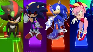 Shadow Exe vs Sonic Exe vs Sonic vs Amy Rose - Tiles Hop