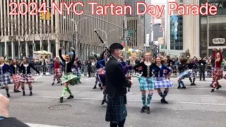 2024 Tartan Day Parade celebrating Scottish Heritage and Culture 纽约格纹日大游行