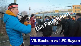 VfL Bochum vs Bayern München 4-2 / Bochumer Fans feiern /Bundesliga - 2022