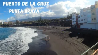 Puerto de la Cruz Tenerife  4k December 2021 Canary Island Punta Brava