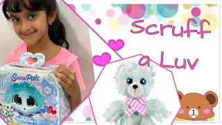 Scruff a Luv Toy review by Mysha and Malaika, making the plush toy