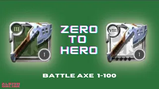 Zero to Hero - Battle Axe 1 to 100 - Albion Online - 2024