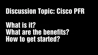 Cisco PFR Solution