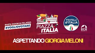 Piazza Italia. Basta giochi di palazzo. Voglio votare. Interviene Giorgia Meloni