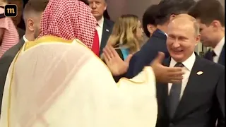 Путин и саудовский принц на G20