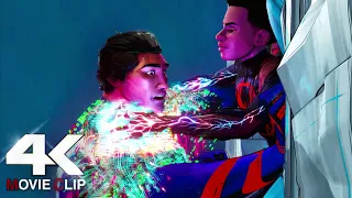 Miles Morales VS Miguel O'Hara - Lunar Train Fight Scene - Spider-Man: Across the Spider-Verse [4K]