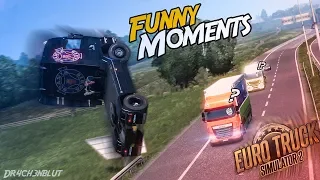 Euro Truck Simulator 2 Multiplayer Funny Moments, Idiots on the Road and Crash Compilation #21