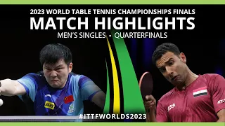 Fan Zhendong vs Omar Assar | MS QF | 2023 ITTF World Table Tennis Championships Finals