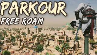 Assassin's Creed Mirage: 4 minutes free roam parkour run