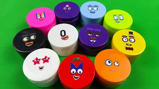 Numberblocks – Mixing All FLUFFY Slime Coloring | Satisfying Video Slime