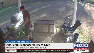 Caught in the Act: Bike stolen from home