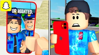 I Troll the WRONG COP BROTHERS With Roblox Snapchat..