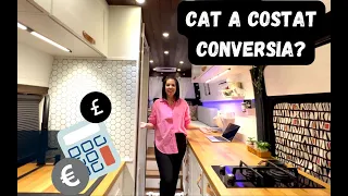 COSTURI Conversie AUTORULOTA din Autoutilitara/Duba/Self-build Campervan Conversion Total Cost