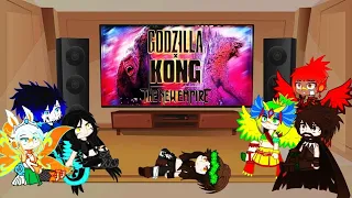 kaiju mv reaction Godzilla x Kong the new empire trailer #gachaclub#gachareact#godzillaxkong