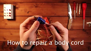 How to repair a fencing body cord