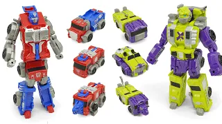 BeastX Rescue Construction Vehicles 2in1 Magnetic Combo Lion Smilodon Bison Transformation