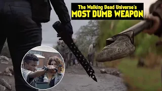 The Walking Dead Universe - What is the most dumb weapon? A dino fossil spear or maybe gun shroud?