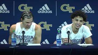 GT Basketball - Jordan Usher/Michael Devoe Postgame, November 12, 2021