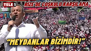 Erdoğan'ın Memleketi Rize'de Özgür Özel'e Mahşeri Kalabalık!