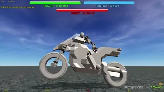 Machine Craft - Motorcycle with a guy on it.