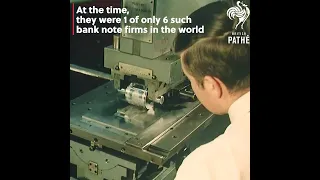 How Money Was Made in 1960 #shorts #history #vintage #money #engraving