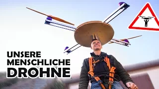 Wir bauen ein DROHNEN - JETPACK! | Unsere menschliche DIY Drohne #2