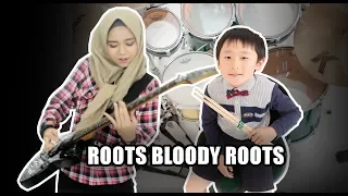 🎵 SEPULTURA - ROOTS BLOODY ROOTS | Cover by Mel feat 6y.o Japanese Drummer Torataro