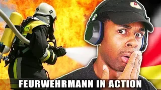 AMERICAN REACTS TO GERMAN FIREFIGHTERS! (FEUERWEHRMANN)