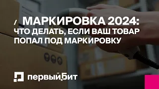 Маркировка 2024: что делать, если ваш товар попал под маркировку | Первый БИТ | Вебинар