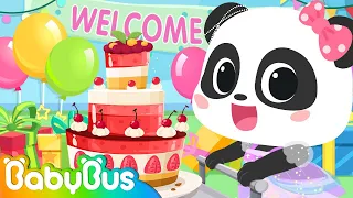 Babies at the Party 🍰🍭🍮🍹🍴 | Pretend Play | Little Baby Panda World 9 | Nursery Rhymes | BabyBus