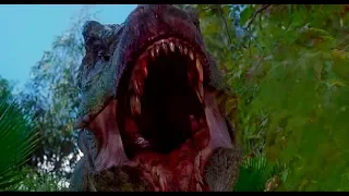 Тираннозавр против Спинозавра  Парк Юрского периода 3  Jurassic Prak 3