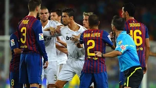 Real Madrid Vs. Barcelona ● Fights, Tackles & Crazy Moments