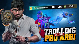 FalinStar Trolling Pro Arbi Squad🤯 | FalinStar Gaming | PUBG MOBILE