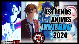 🔵¡NUEVOS ANIMES DE INVIERNO 2024! | TEMP INVIERNO 2024| ESTRENOS ANIME -[RECOMENDACIÓN ANIME] #anime