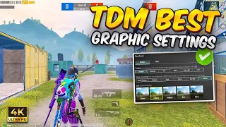 BEST GRAPHICS SETTINGS FOR TDM  | PUBG MOBILE/BGMI ✅ ( TIPS & TRICKS ) SETTING GUIDE