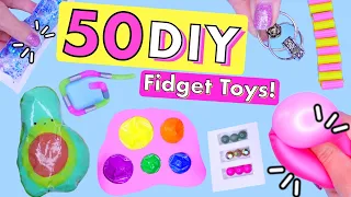 50 DIY FIDGET TOYS IDEAS! Viral TIKTOK Fidget Toys Complation