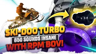 LOUDEST Ski-Doo 850 Turbo Blow Off Valve EVER! RPM BOV & Silicone Kit!